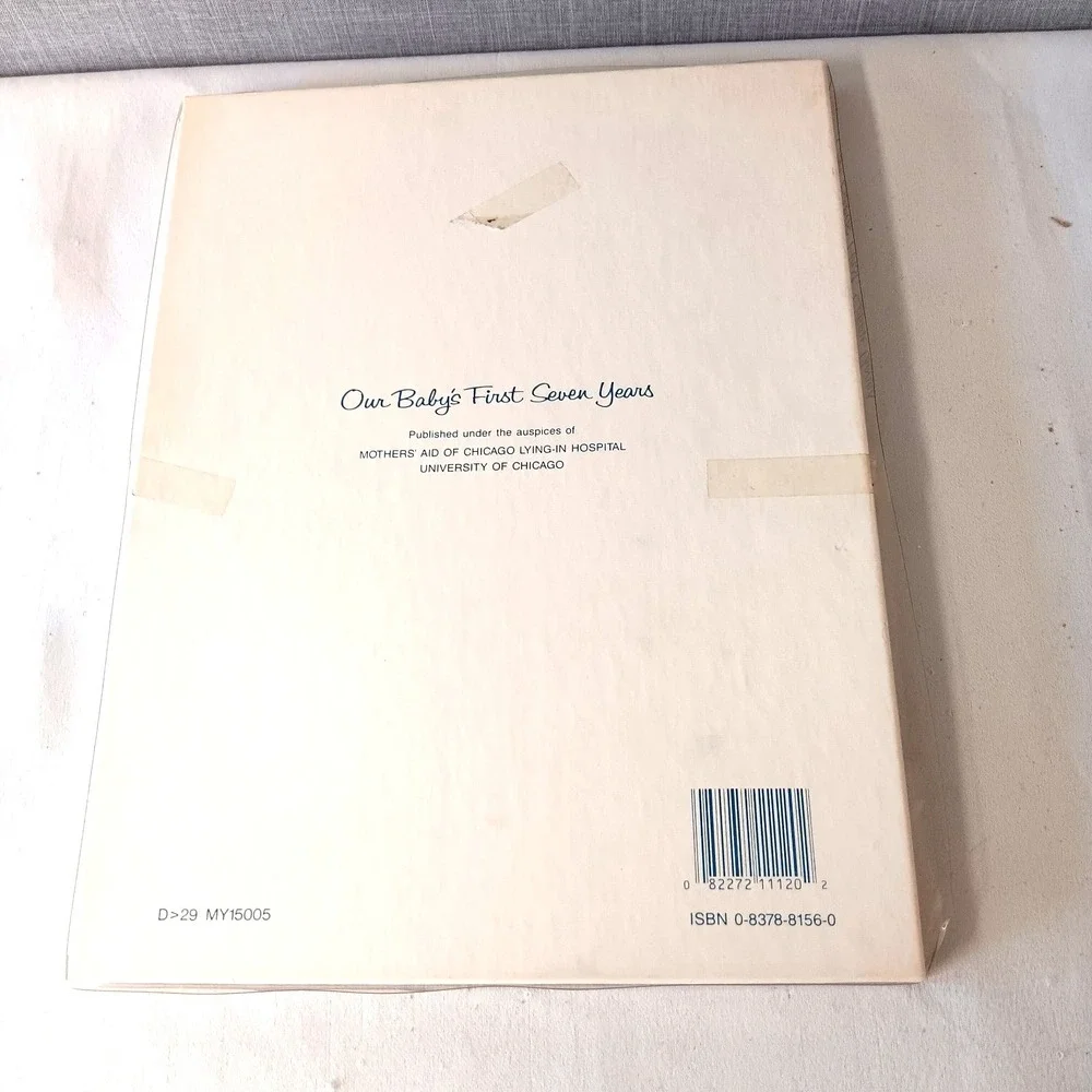 CR Gibson Our Babys First Seven‎ Years Record Book Blue Vintage 1983 New Unused